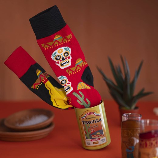 Skarpetki męskie kolorowe SOXO GOOD STUFF Tequila w butelce śmieszne bawełniane ze sklepu Sklep SOXO w kategorii Skarpetki męskie - zdjęcie 157633976