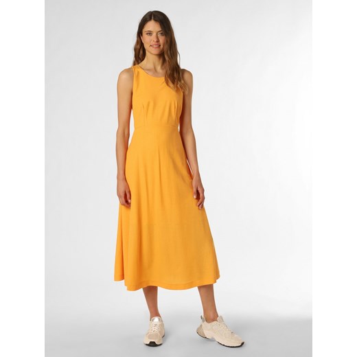 Esprit Collection Sukienka damska Kobiety wiskoza pomarańczowy jednolity ze sklepu vangraaf w kategorii Sukienki - zdjęcie 157635255