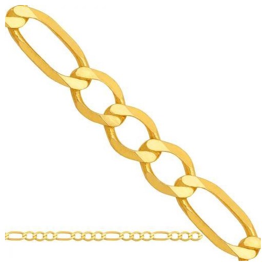 złota bransoleta na nogę próby 585 nr. 25198