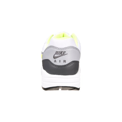 Nike Sportswear AIR MAX 1 Tenisówki i Trampki white/volt/total orange/dark grey zalando szary materiałowe