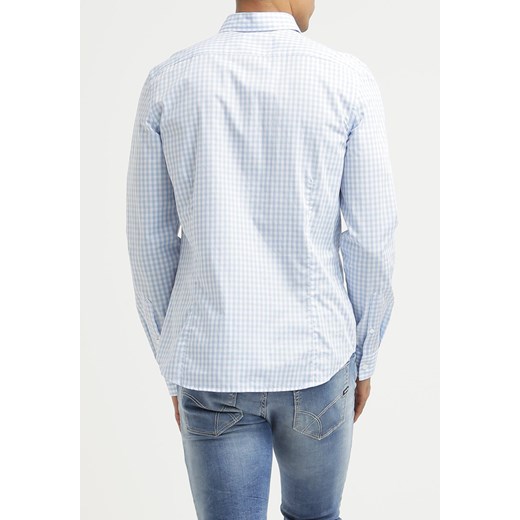 Pier One SLIM FIT Koszula light blue/white zalando bialy fit