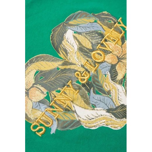 CORTEFIEL T-shirt - Zielony - Kobieta - 2XL(2XL) - 6327265-27 Cortefiel XS(XS) okazyjna cena Halfprice