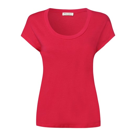 Marc O'Polo T-shirt damski Kobiety Bawełna fuksja jednolity ze sklepu vangraaf w kategorii Bluzki damskie - zdjęcie 158049617