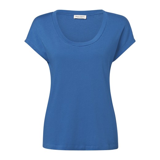 Marc O'Polo T-shirt damski Kobiety Bawełna niebieski jednolity ze sklepu vangraaf w kategorii Bluzki damskie - zdjęcie 158049618