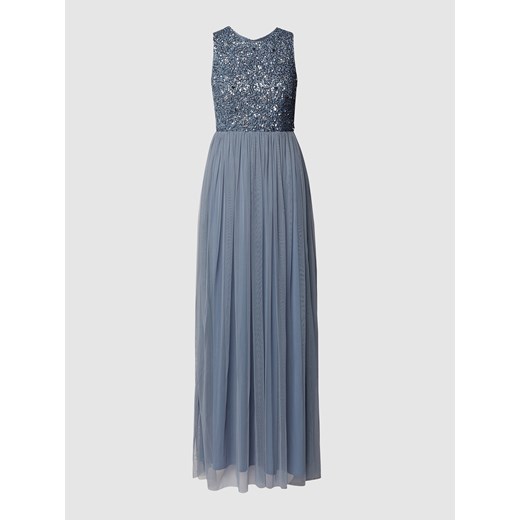 Sukienka wieczorowa z obszyciem cekinami Lace & Beads XS Peek&Cloppenburg 
