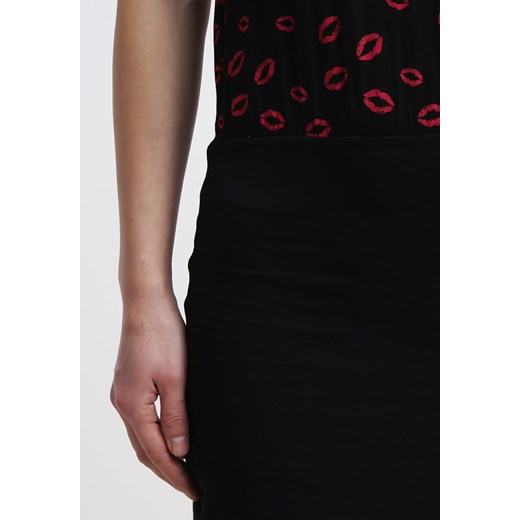 Even&Odd Sukienka z dżerseju black/red zalando szary elastan