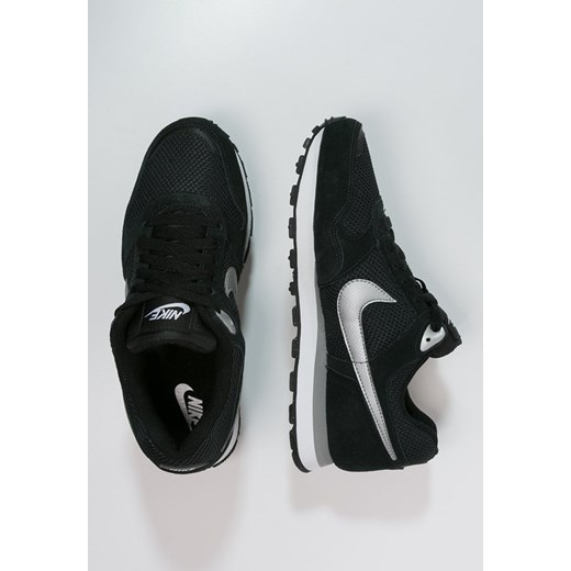 Nike Sportswear MD RUNNER Tenisówki i Trampki black/metallic silver/white zalando czarny skóra