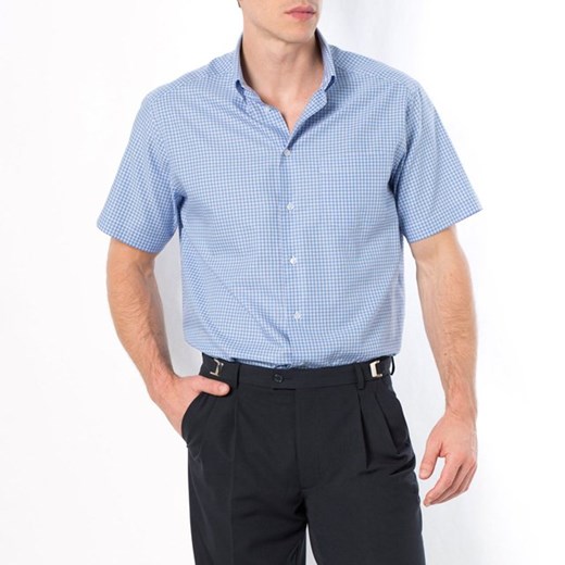 Koszula z długim rękawem, popelina 100% bawełny, rozmiar 3 la-redoute-pl niebieski bawełna