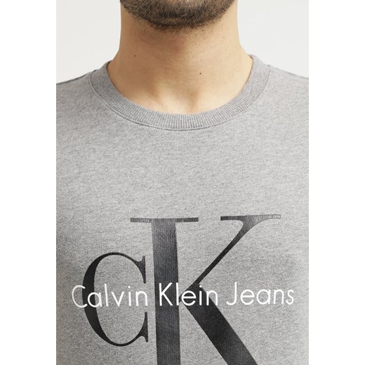 Calvin Klein Jeans Bluza light grey heather zalando szary Odzież