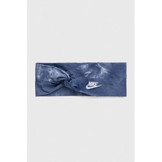 Nike opaska na głowę kolor niebieski ze sklepu ANSWEAR.com w kategorii Czapki męskie - zdjęcie 158456777