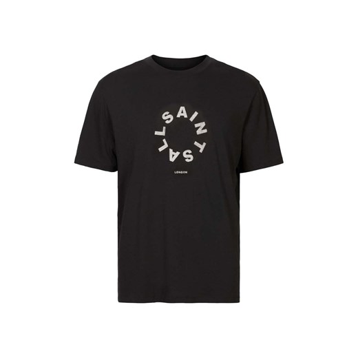 AllSaints t-shirt bawełniany Valence kolor czarny z nadrukiem XXL ANSWEAR.com