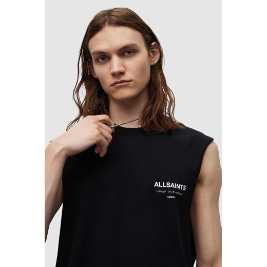 AllSaints t-shirt bawełniany Underground kolor czarny L ANSWEAR.com
