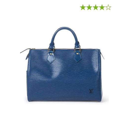 Louis Vuitton Skórzana torebka w kolorze niebieskim - 27 x 19 x 15 cm Louis Vuitton Limango Polska