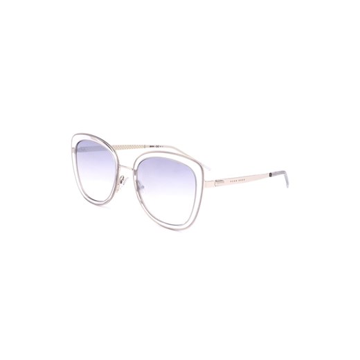 Hugo Boss Damskie okulary przeciwsłoneczne w kolorze srebrno-niebieskim Hugo Boss 54 Limango Polska