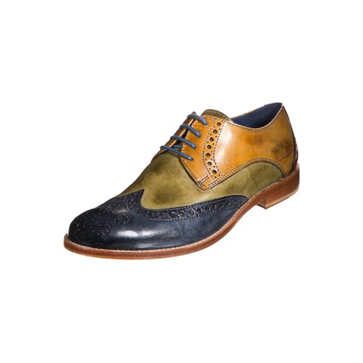 Melvin & Hamilton AMELIE 3 Oksfordki classic midblue/midgreen/yellow/rouge zalando brazowy abstrakcyjne wzory