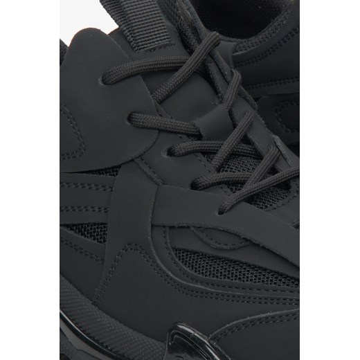 ES 8: Czarne sneakersy damskie na grubej podeszwie Es 8 38 wyprzedaż Estro
