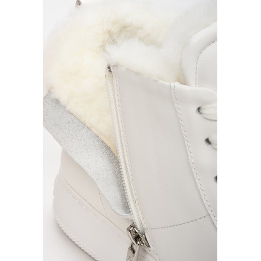 Estro: Białe wysokie sneakersy damskie na zimę z ociepleniem Estro 39 okazja Estro