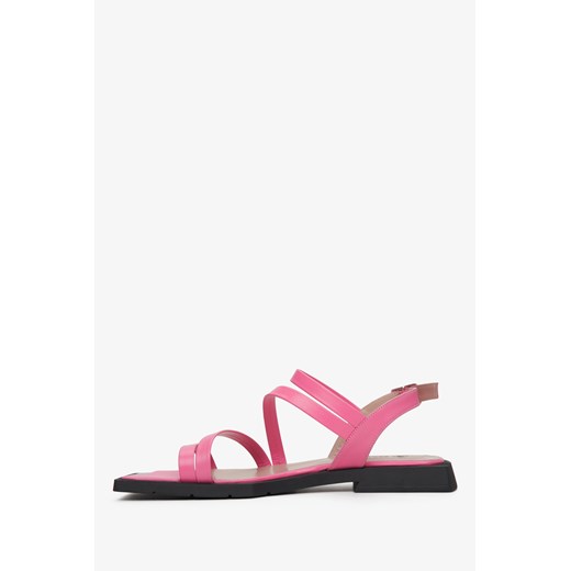 Estro: Różowe sandały damskie z cienkich pasków Estro 39 wyprzedaż Estro