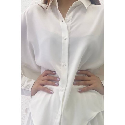 Koszula damska DOLTORA WHITE L wyprzedaż Ivet Shop