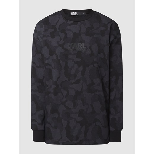 Bluza o kroju oversized ze wzorem moro Karl Lagerfeld L Peek&Cloppenburg