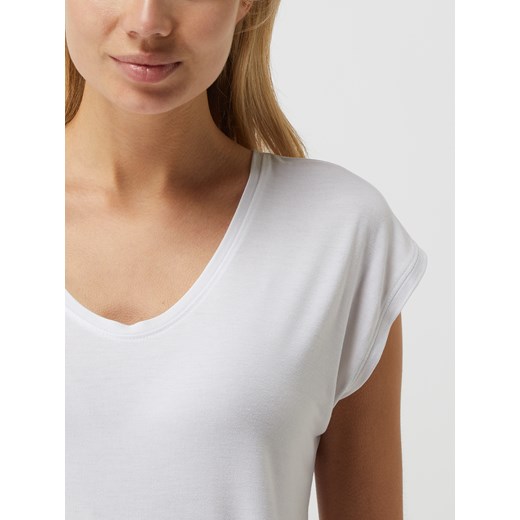 T-shirt z dodatkiem streczu model ‘Billo’ Pieces L Peek&Cloppenburg 