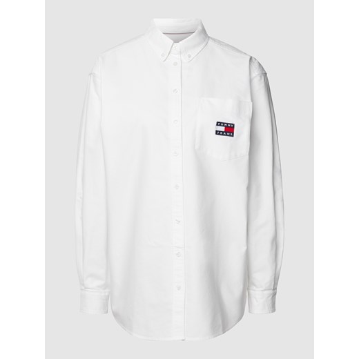 Bluzka koszulowa z naszywką z logo Tommy Jeans M wyprzedaż Peek&Cloppenburg 