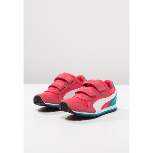 Puma ST RUNNER Tenisówki i Trampki geranium/white/capri breeze zalando czerwony okrągłe