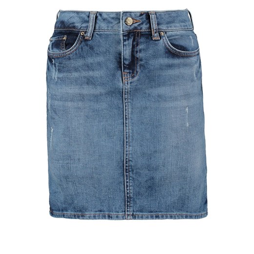 LTB ROSELIN Spódnica jeansowa berly wash zalando niebieski abstrakcyjne wzory