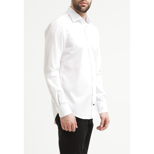 Tommy Hilfiger Tailored FITTED Koszula biznesowa white zalando bialy bez wzorów/nadruków