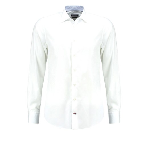 Tommy Hilfiger Tailored FITTED Koszula biznesowa white zalando bialy abstrakcyjne wzory
