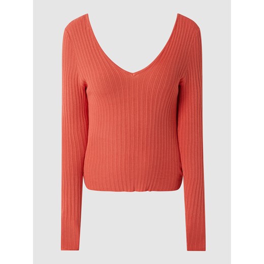 Sweter z prążkowaną fakturą model ‘Mary’ XL okazja Peek&Cloppenburg 