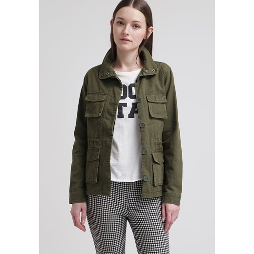 Even&Odd Kurtka wiosenna khaki zalando  kołnierzyk