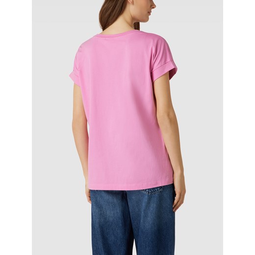 T-shirt z przeszytymi zakładkami na rękawach model ‘IDA’ M Peek&Cloppenburg 