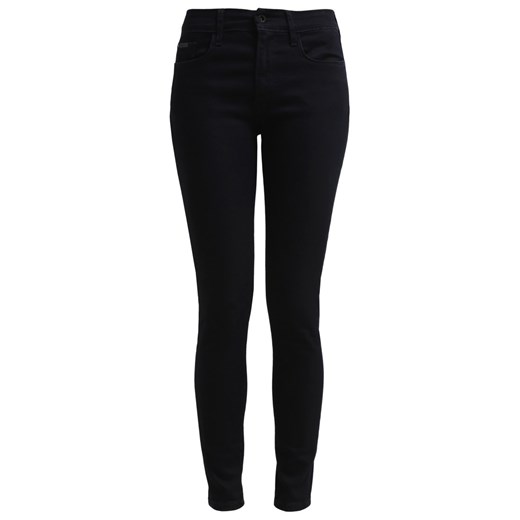 Calvin Klein Jeans HIGH RISE SUPER SKINNY Jeansy Slim fit satin rinse stretch zalando czarny abstrakcyjne wzory
