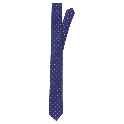 ESPRIT Collection Krawat oriental blue zalando granatowy abstrakcyjne wzory