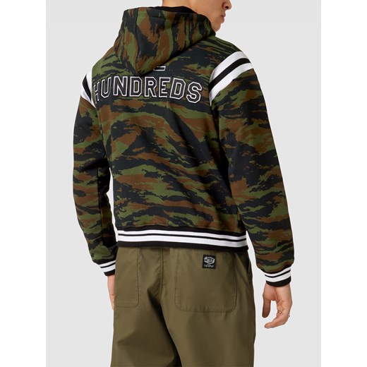 Bluza rozpinana z wyhaftowanym logo model ‘MAMMOTH SNAPHOOD’ The Hundreds XL Peek&Cloppenburg