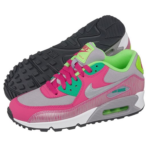 Buty Nike Air Max 90 2007 (GS) (NI356-l) butsklep-pl fioletowy naturalne
