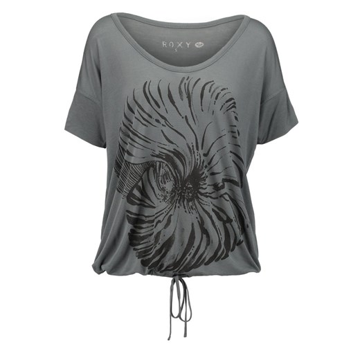 Roxy DRAWSTRINGA  Tshirt z nadrukiem dark grey zalando szary abstrakcyjne wzory