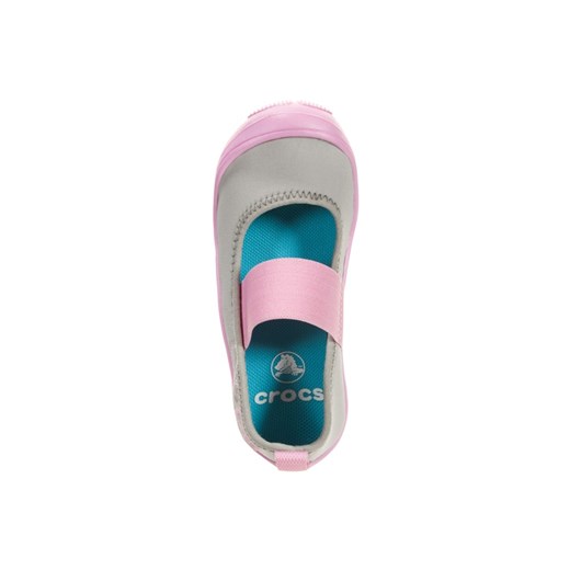 Crocs DUET BUSY DAY Baleriny z zapięciem light grey/carnation zalando zielony sztuczna