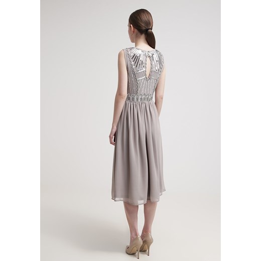 Frock and Frill Sukienka koktajlowa grey zalando brazowy mat