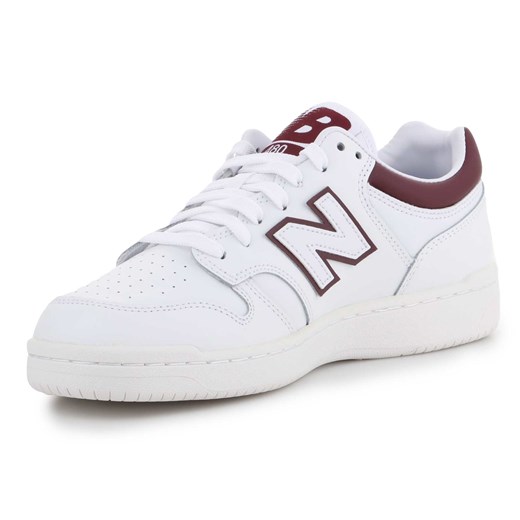 Buty sportowe damskie białe New Balance w stylu casual sznurowane 