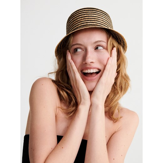 Reserved - Pleciony bucket hat - Beżowy Reserved S Reserved