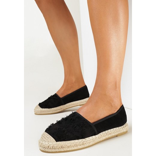 Czarne Espadryle Millissa ze sklepu born2be.pl w kategorii Espadryle damskie - zdjęcie 158852666