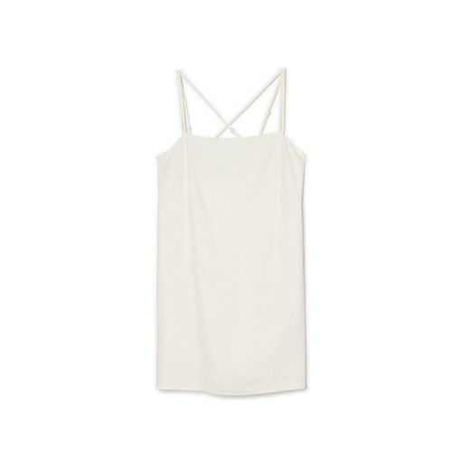 Cropp - BLINDBOX: sukienka - kremowy ze sklepu Cropp w kategorii Sukienki - zdjęcie 158853219