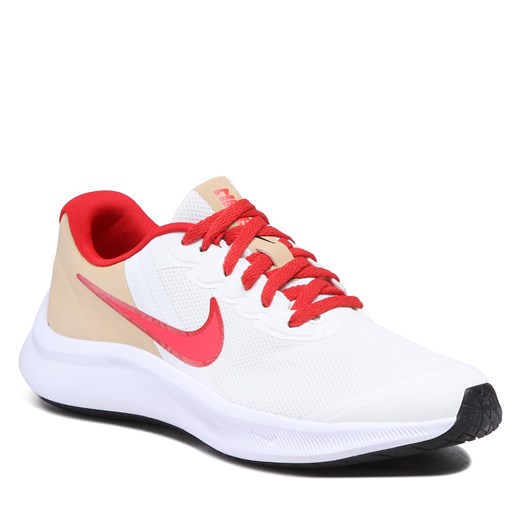 Buty Nike Star Runner 3 (Gs) DA2776 101 Sail/Bright Crimson/Sesame Nike dostępne inne rozmiary eobuwie.pl
