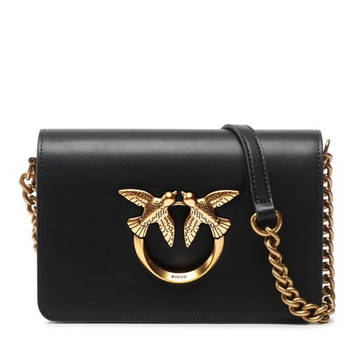 Torebka Pinko Love Click Mini Vitello Seta 100067 A0F1 Black Z99Q Pinko dostępne inne rozmiary eobuwie.pl