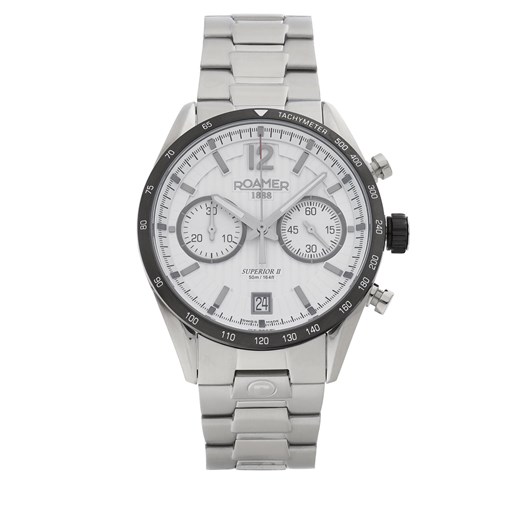 Zegarek Roamer Superior Chrono II 510902 41 14 50 Silver/White Roamer dostępne inne rozmiary eobuwie.pl promocja