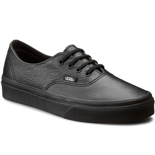 Tenisówki Vans Authentic Decon VN00018CGKM (Premium Leather) Black/Black Vans 44.5 eobuwie.pl wyprzedaż