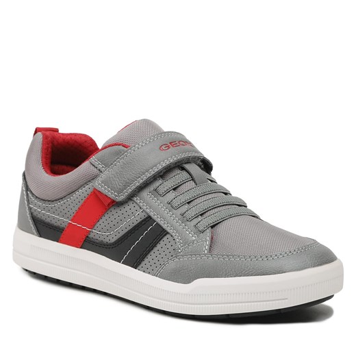 Sneakersy Geox J Arzach Boy J164AA0MEFUC0051 D Grey/Red Geox 37 okazja eobuwie.pl