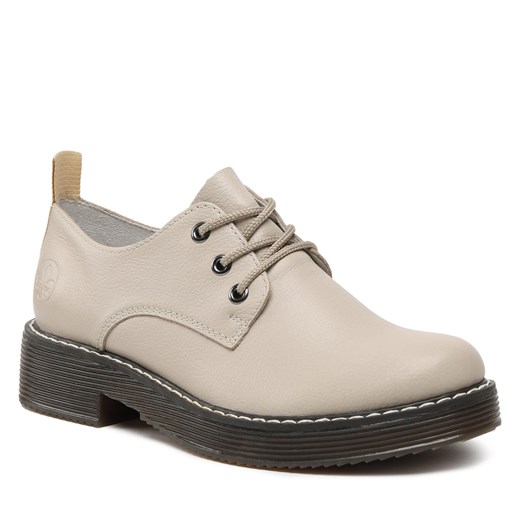 Oxfordy Rieker 50010-60 Beige Rieker dostępne inne rozmiary okazja eobuwie.pl